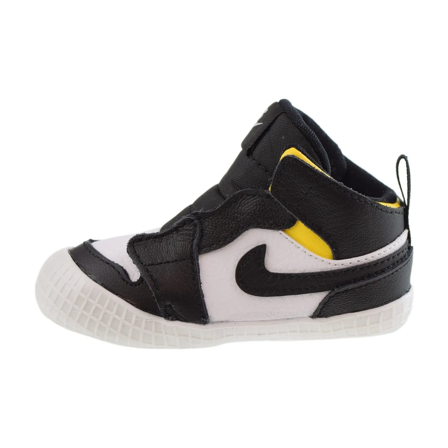 Jordan 1 Crib Bootie Black-White Varsity-Maize