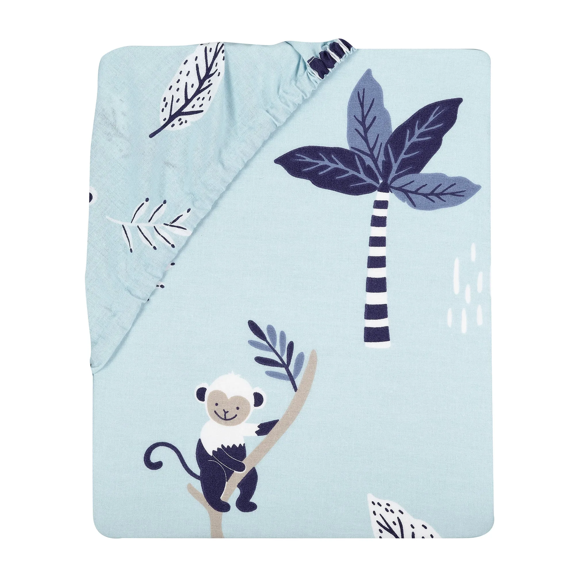 Jungle Party Cotton Fitted Crib Sheet