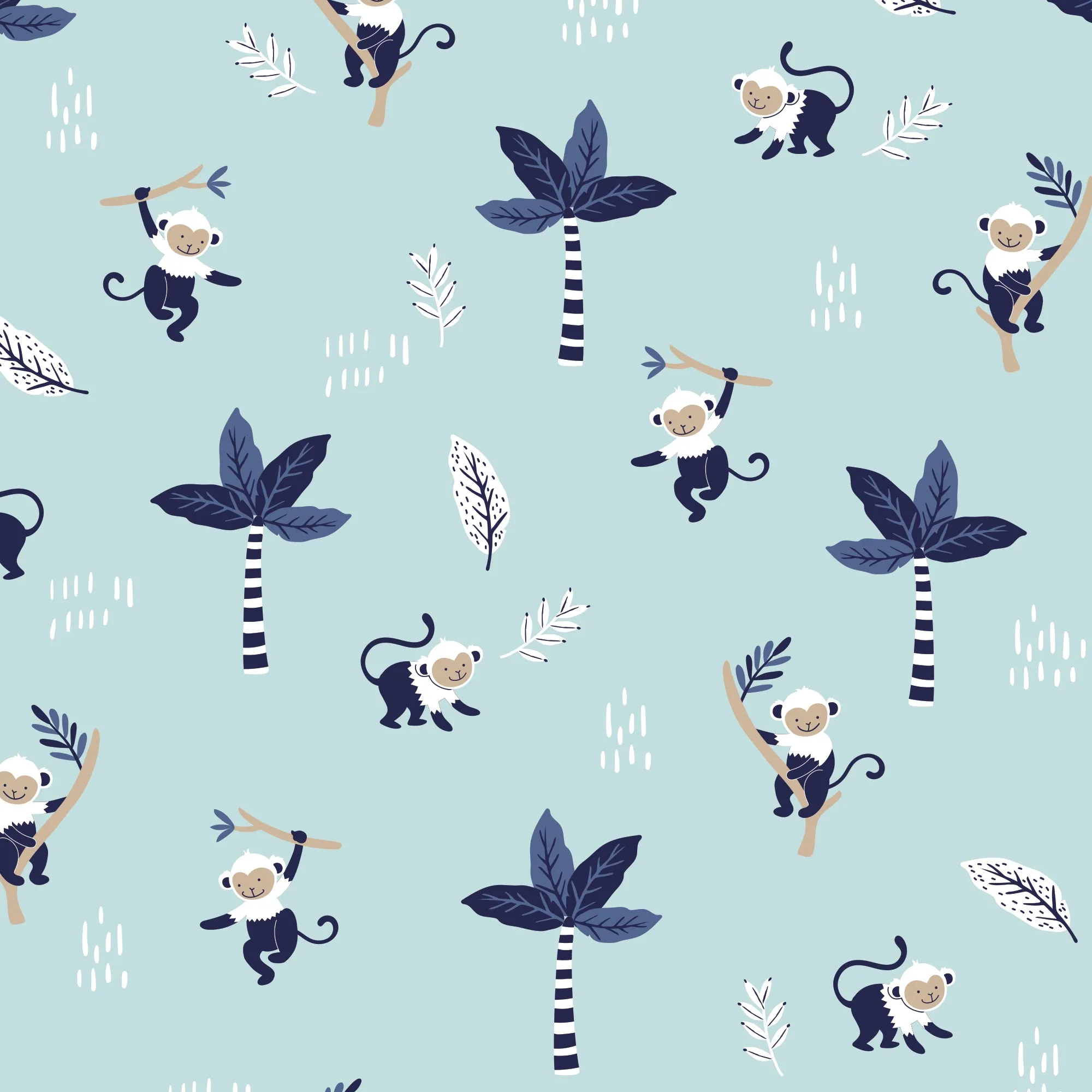 Jungle Party Cotton Fitted Crib Sheet