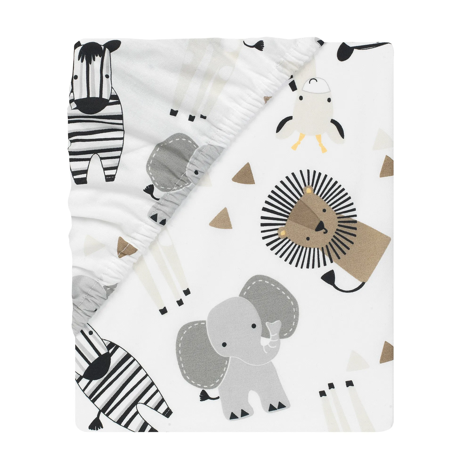 Jungle Safari Cotton Fitted Crib Sheet