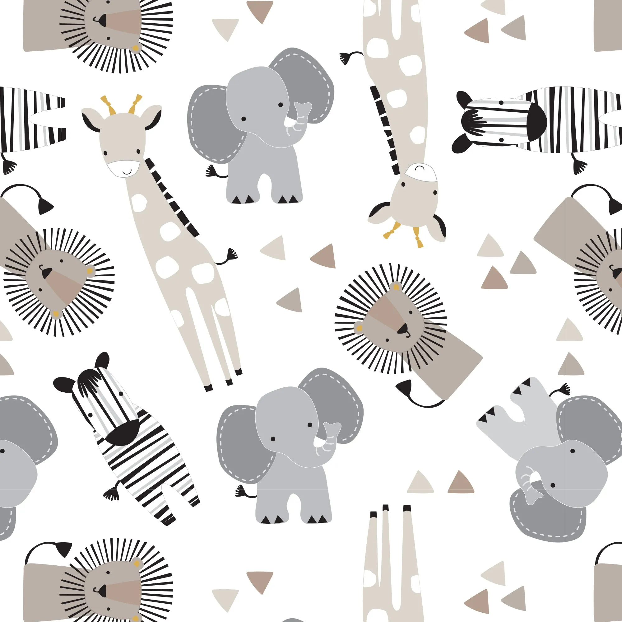 Jungle Safari Cotton Fitted Crib Sheet
