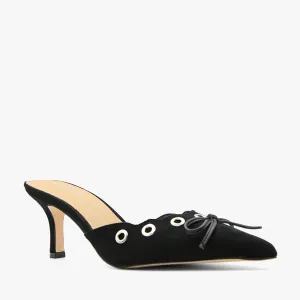 JUSTICE BLACK SUEDE