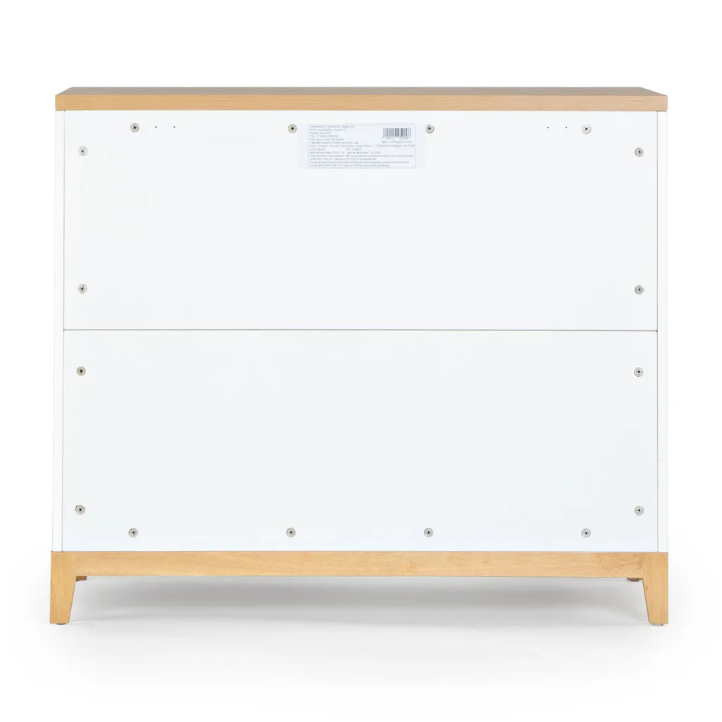 Lala Little 3-Drawer Dresser | White/Natural