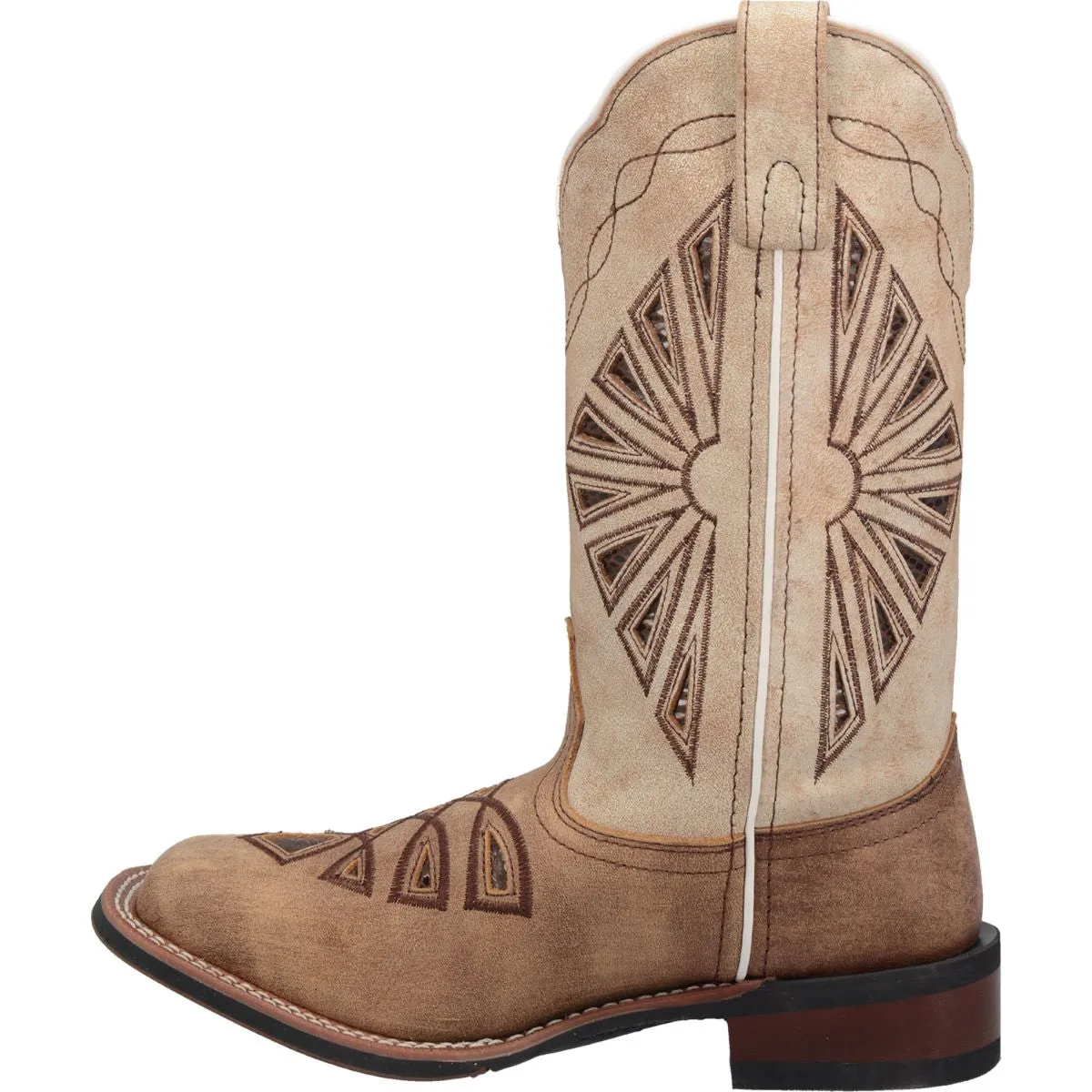 'Laredo' Women's 11" Kite Days Western Square Toe - Tan / Brown
