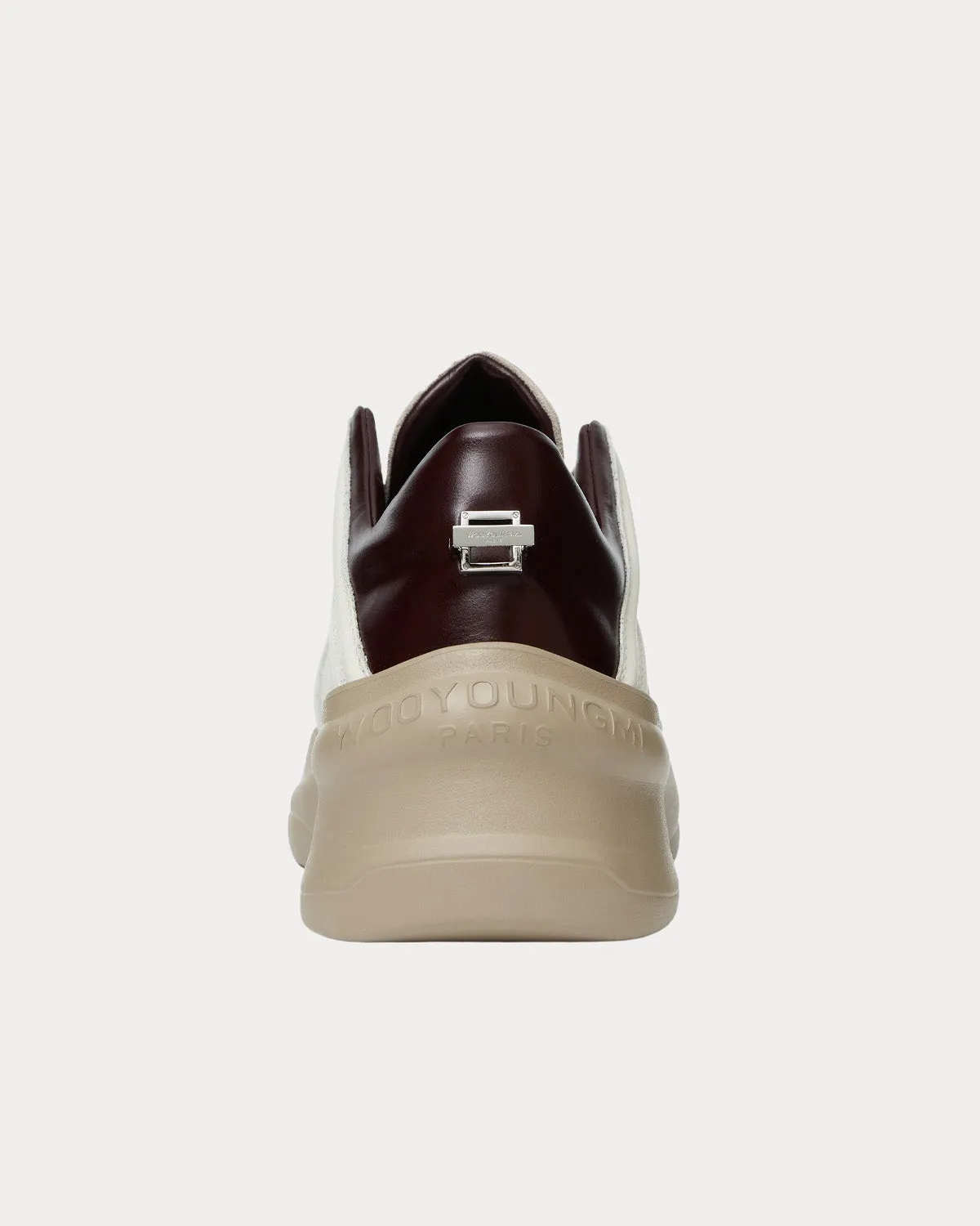 Leather Beige / Brown Low Top Sneakers