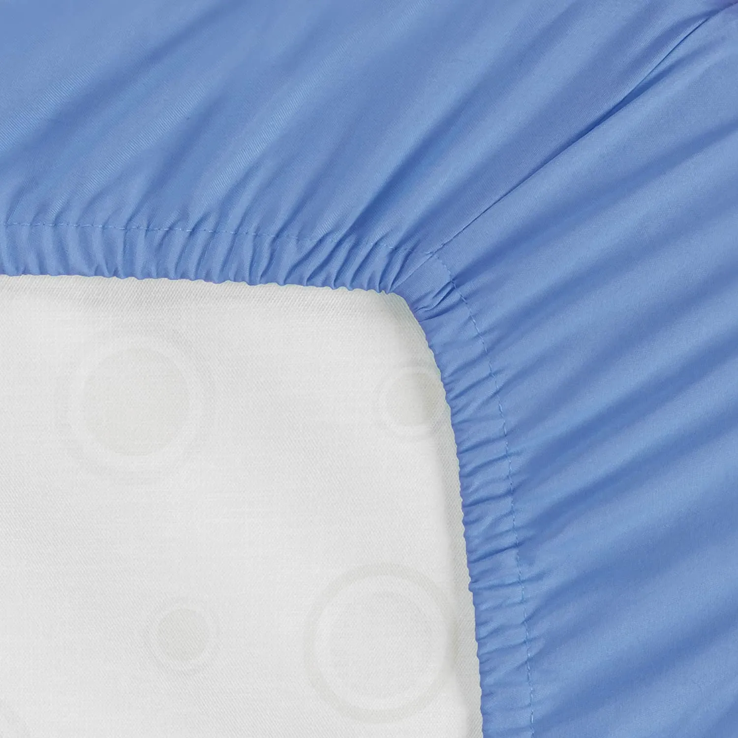 Light Blue Fitted Crib Sheet