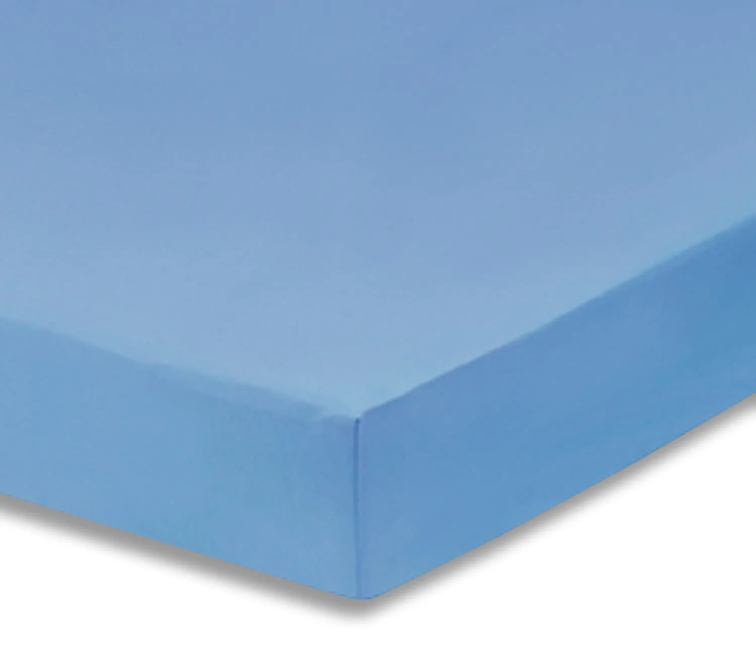 Light Blue Fitted Crib Sheet