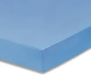 Light Blue Fitted Crib Sheet