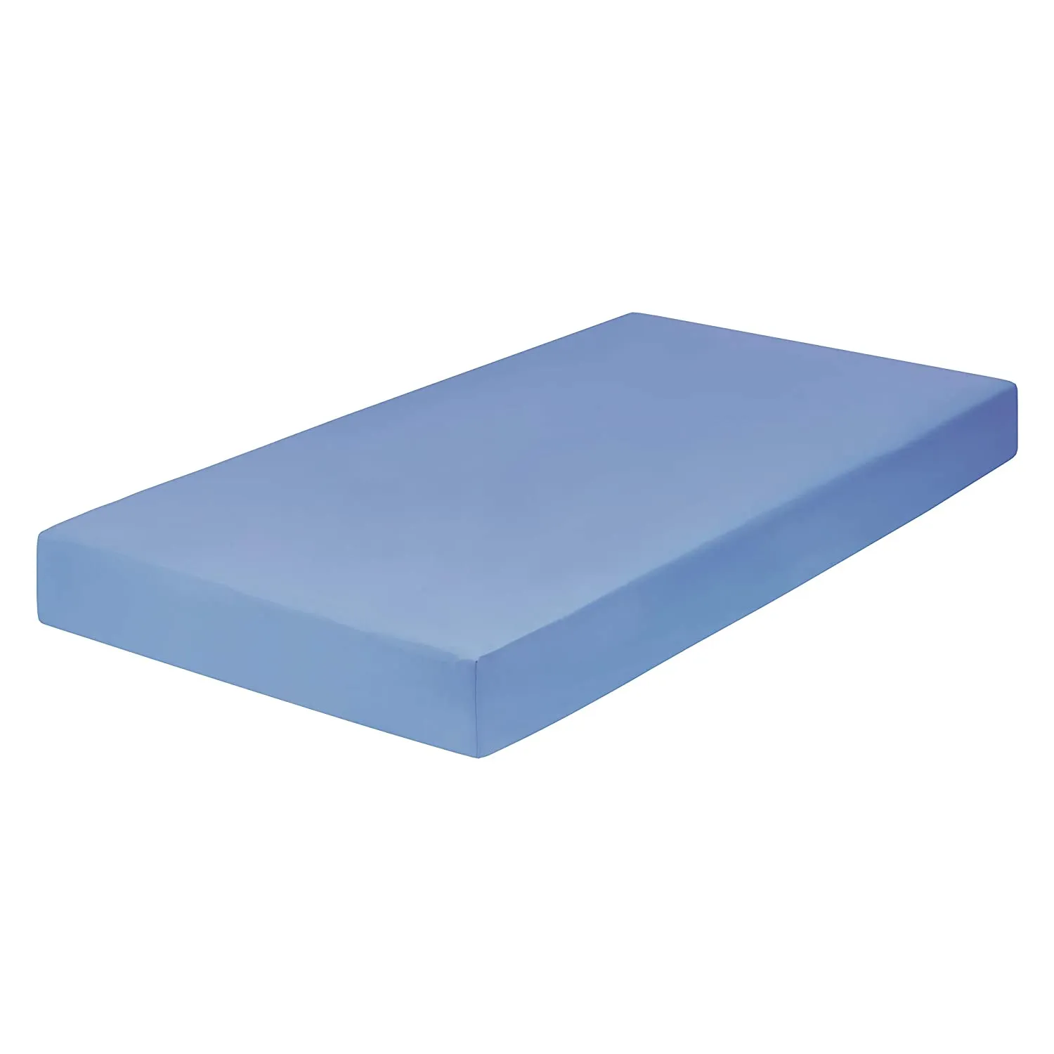 Light Blue Fitted Crib Sheet