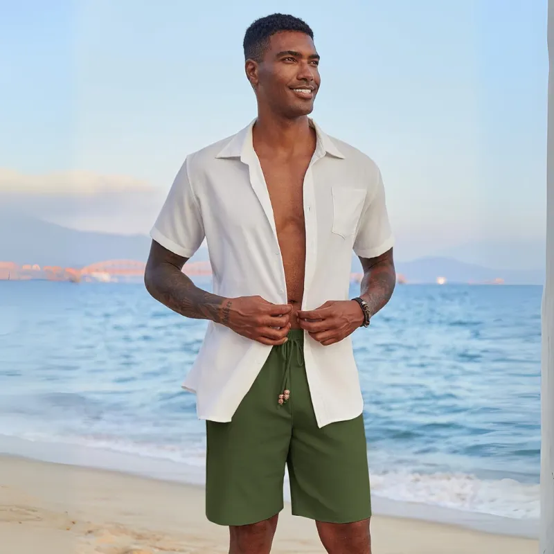 Lightweight and Versatile Casual Linen Vacation Shorts
