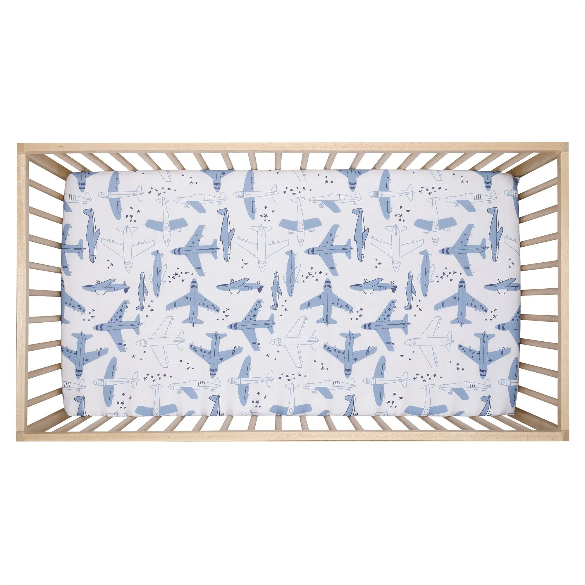 Little Aviator Fitted Crib Sheet