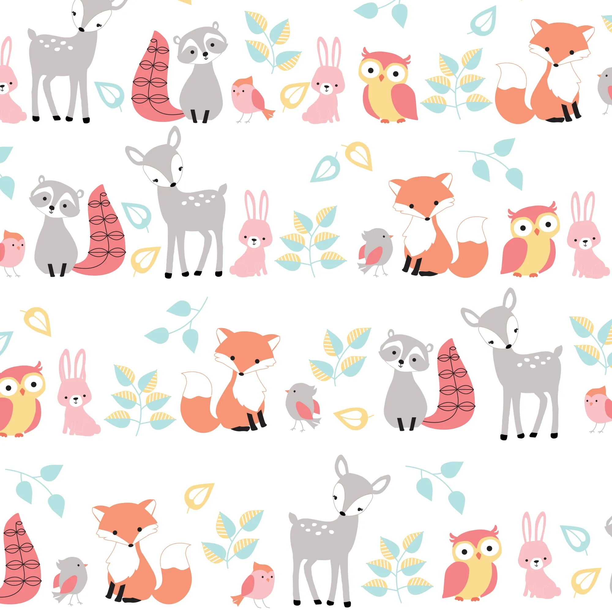 Little Woodland Cotton Fitted Crib Sheet