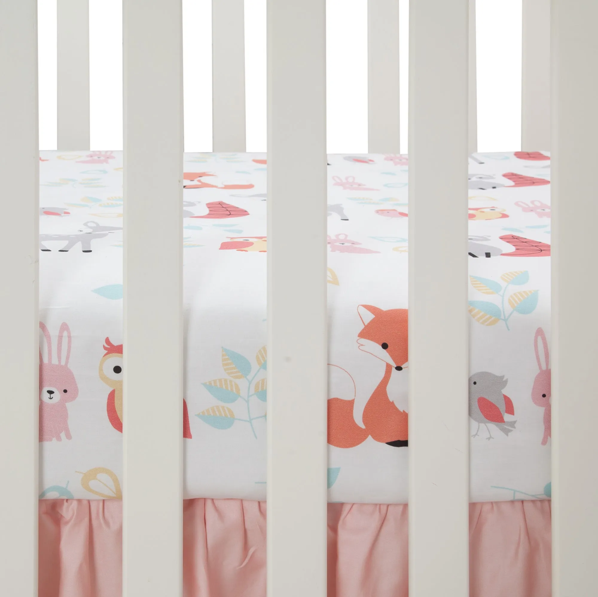 Little Woodland Cotton Fitted Crib Sheet