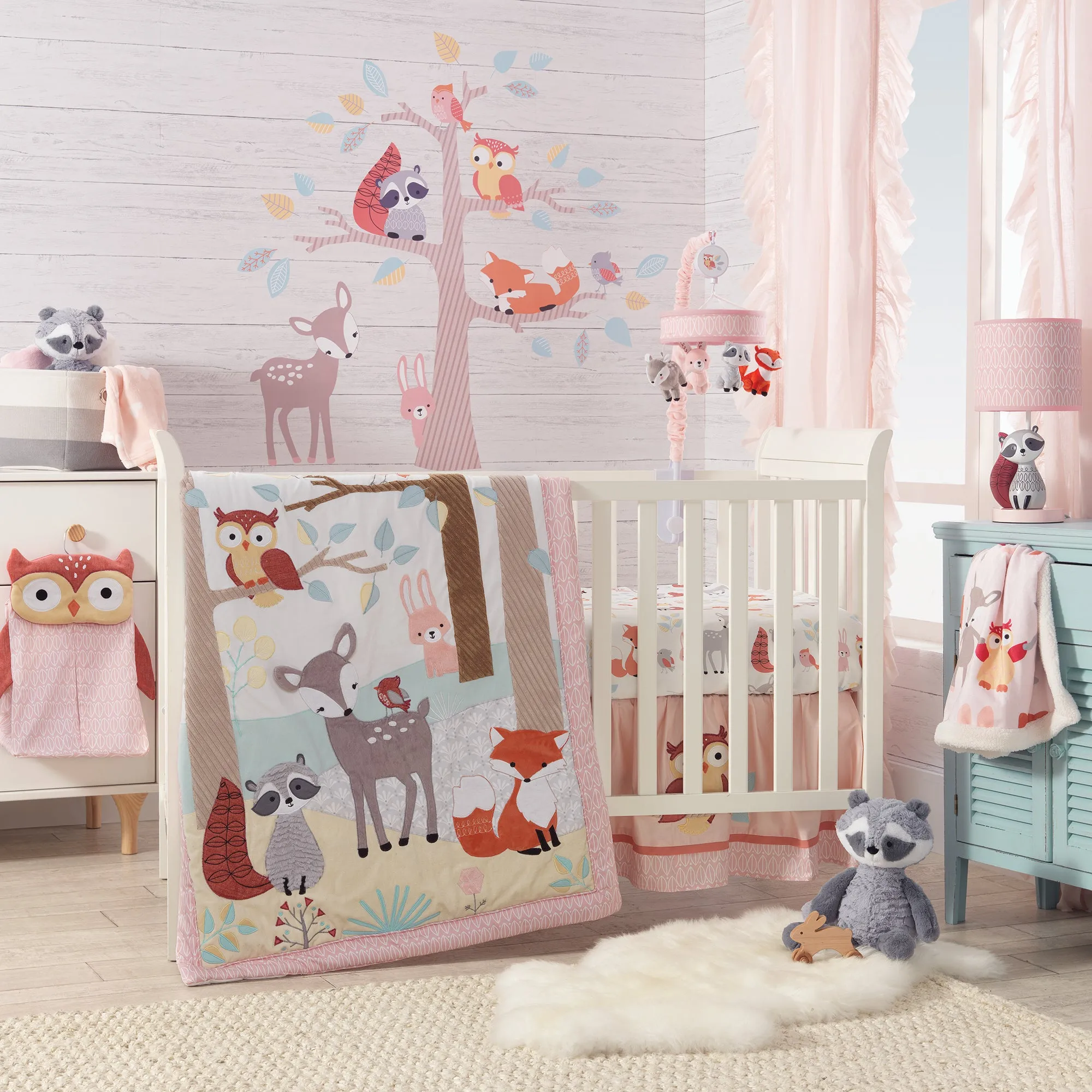 Little Woodland Cotton Fitted Crib Sheet