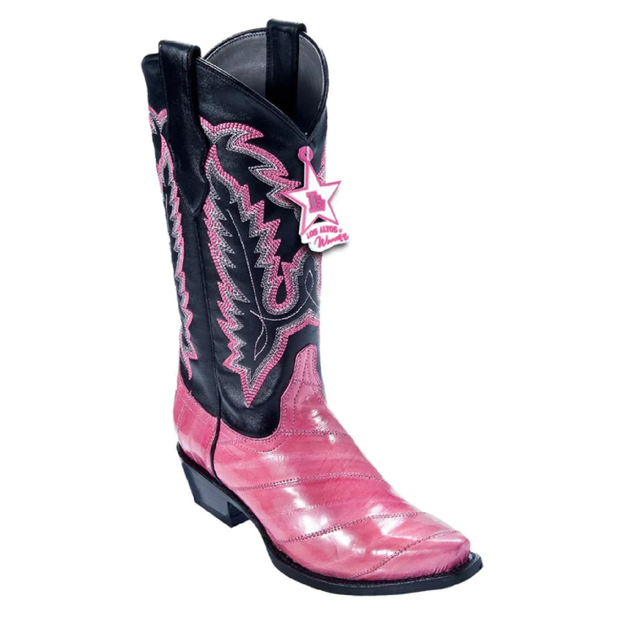 Los Altos Boots Women # 340825 Ladies Snip Toe Boot| Style Eel Boots | Color Pink