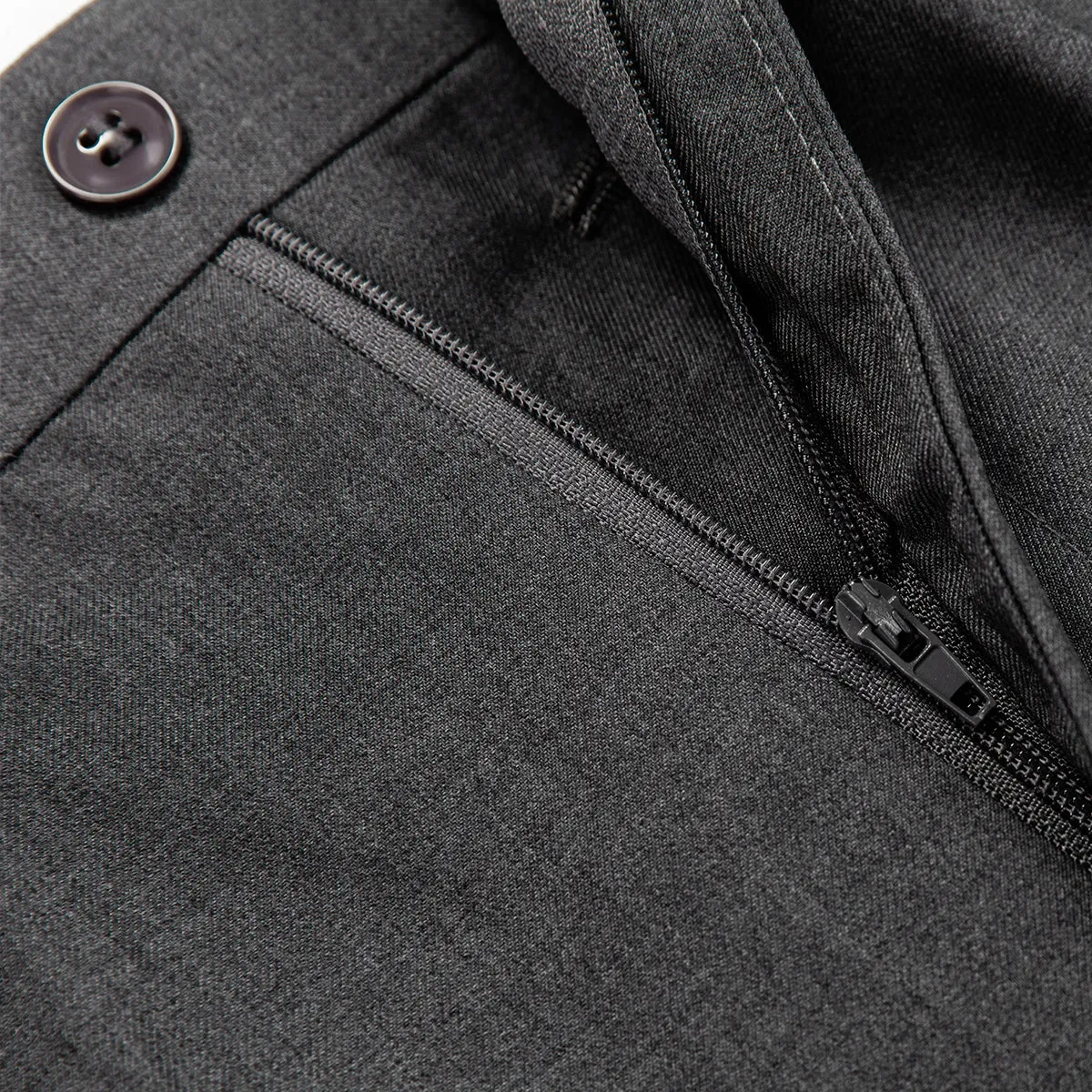 Men's 2-Piece Classic Two Button Casual Gray Suit