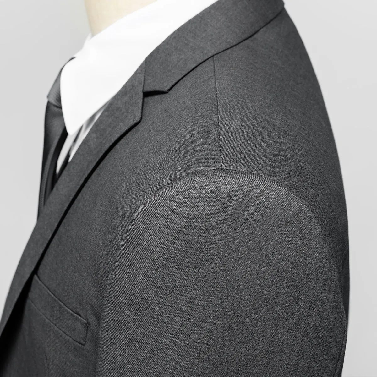 Men's 2-Piece Classic Two Button Casual Gray Suit