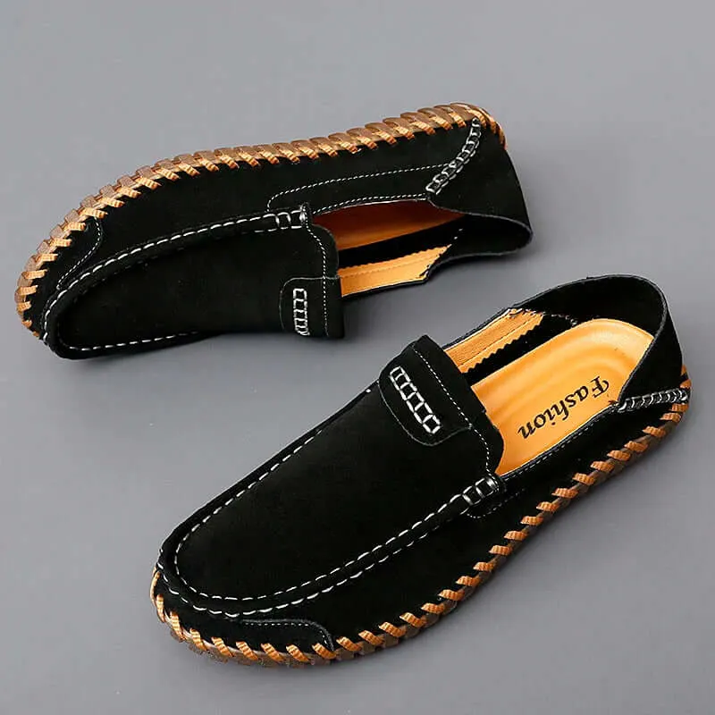 Men's Premium Suede Leather Loafers – Classic Slip
