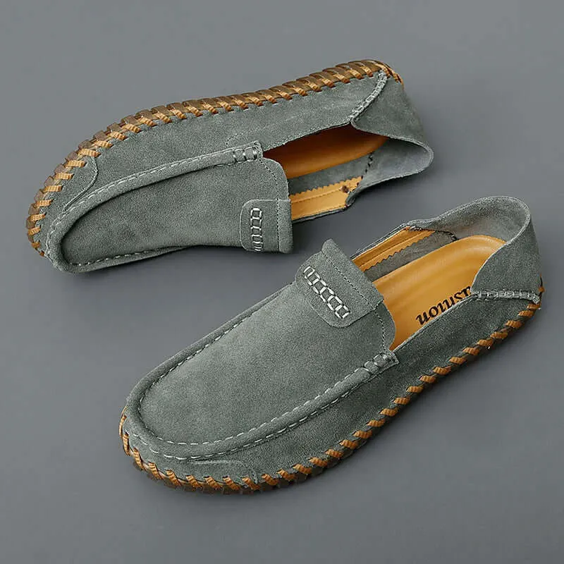 Men's Premium Suede Leather Loafers – Classic Slip