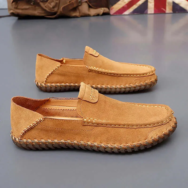 Men's Premium Suede Leather Loafers – Classic Slip