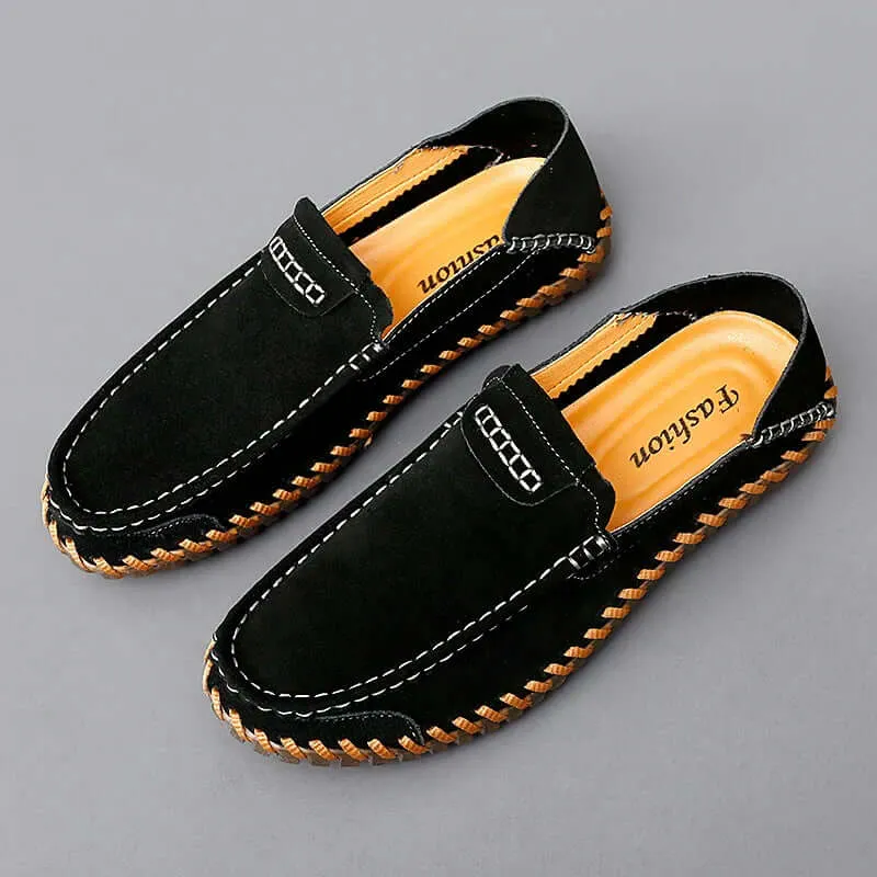 Men's Premium Suede Leather Loafers – Classic Slip
