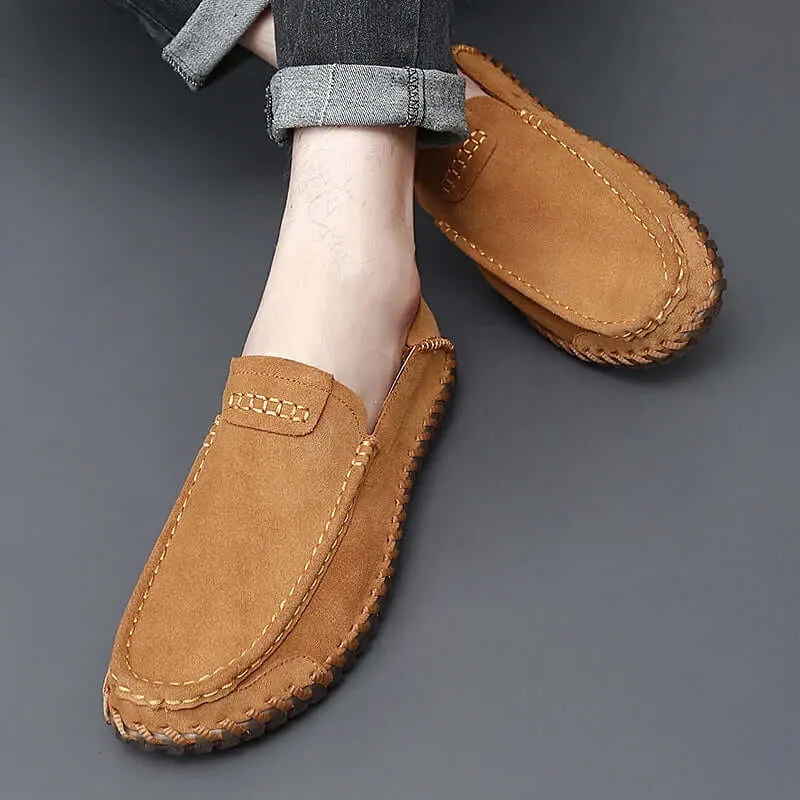 Men's Premium Suede Leather Loafers – Classic Slip
