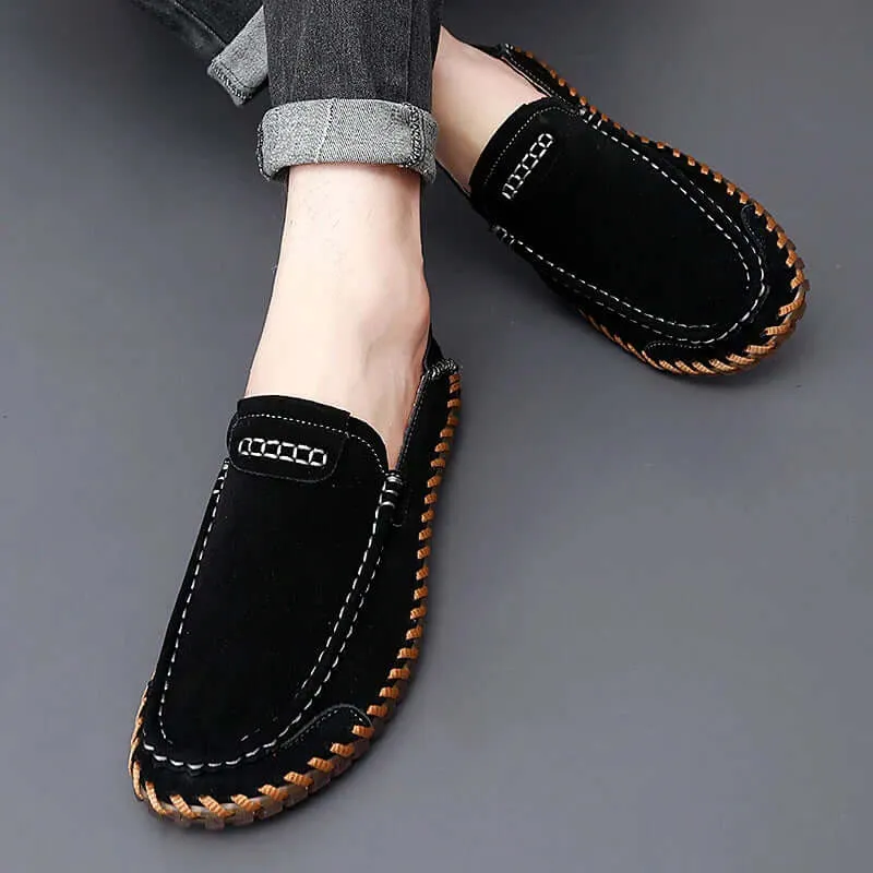 Men's Premium Suede Leather Loafers – Classic Slip