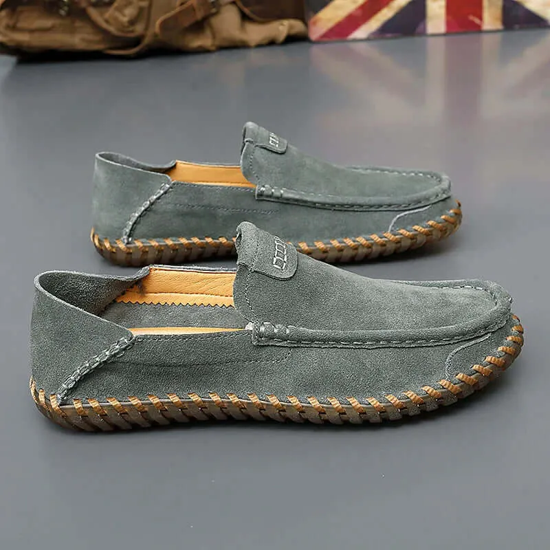 Men's Premium Suede Leather Loafers – Classic Slip