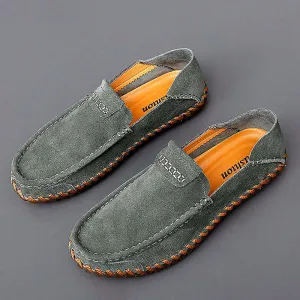 Men's Premium Suede Leather Loafers – Classic Slip