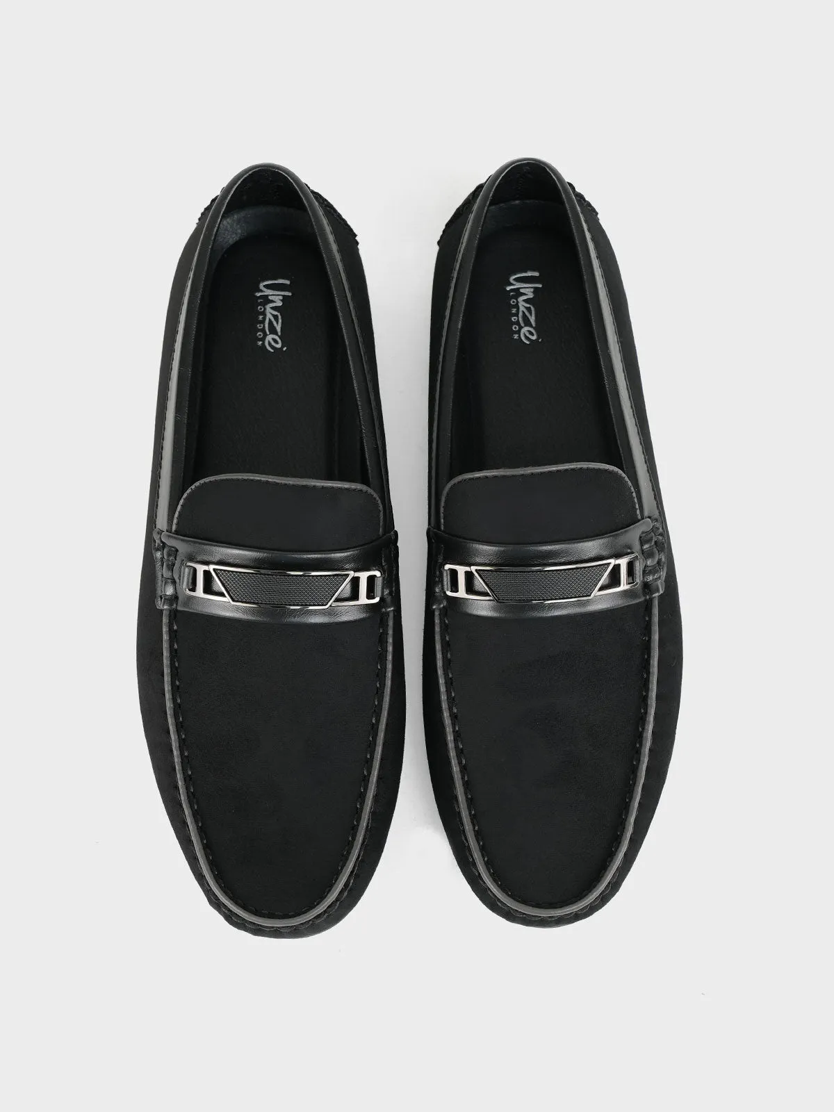 Mens "PIONEE" Adorned Moccasin Shoes