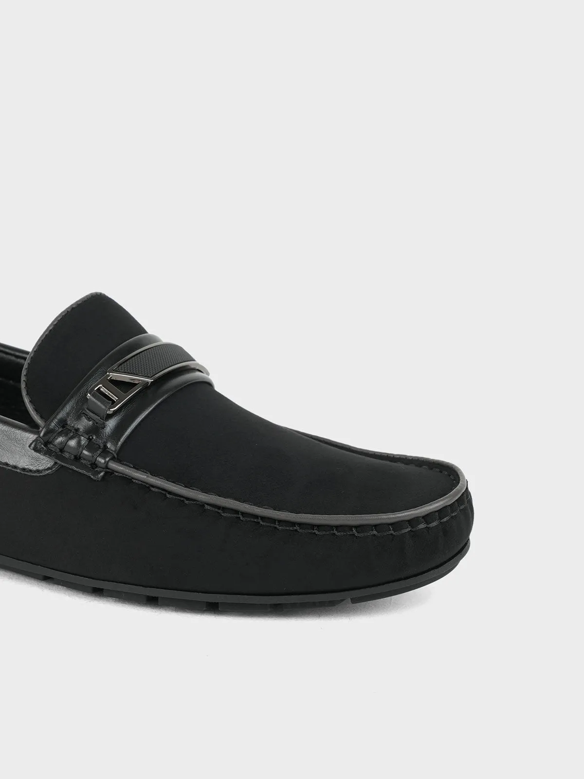 Mens "PIONEE" Adorned Moccasin Shoes