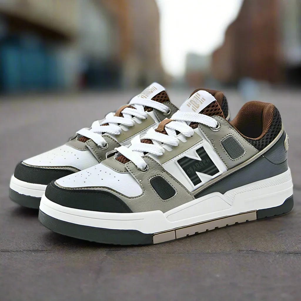 Men's Super Fiber Leather Casual Sneakers