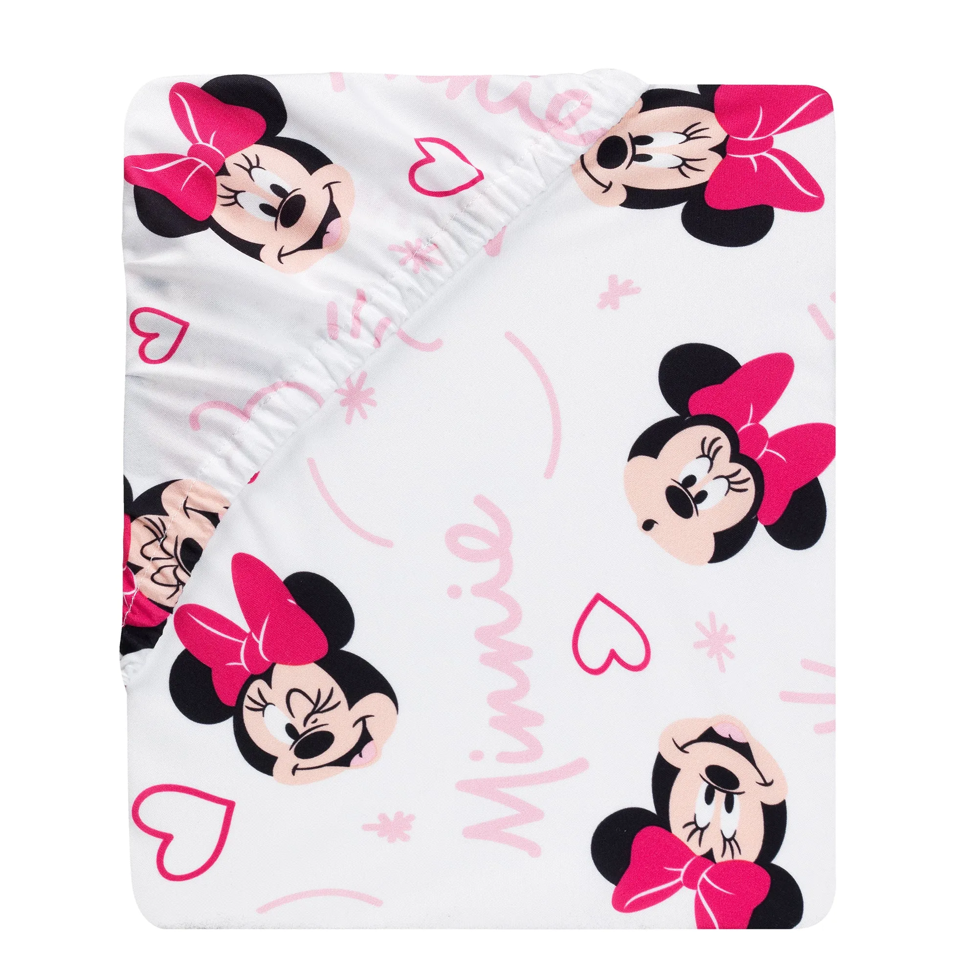 Minnie Mouse Love Fitted Crib Sheet