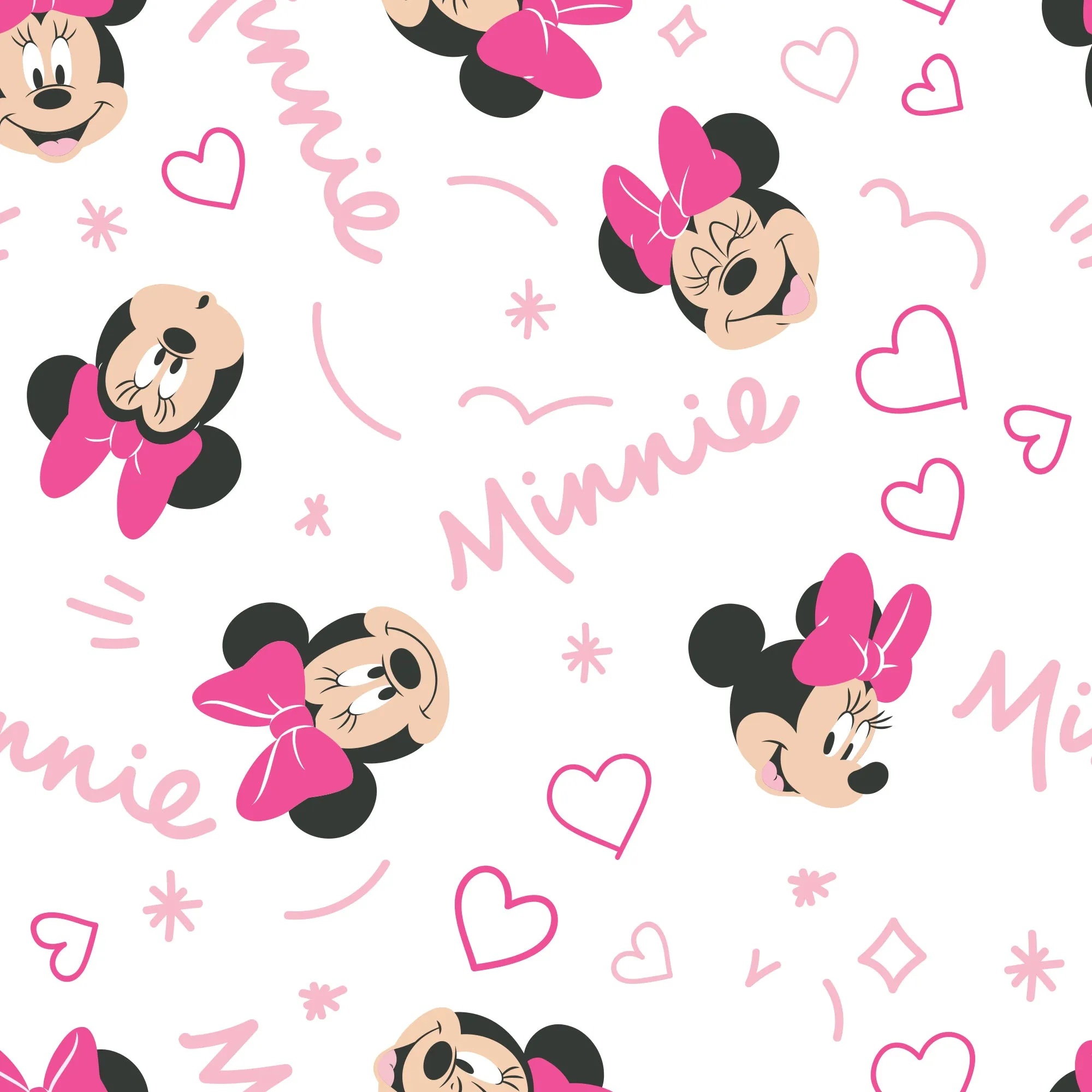 Minnie Mouse Love Fitted Crib Sheet
