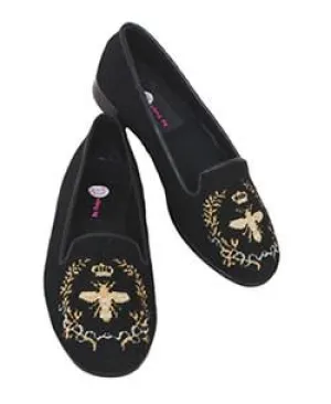 Misses Needlepoint Loafer Queen Bee |Designs by Lillie