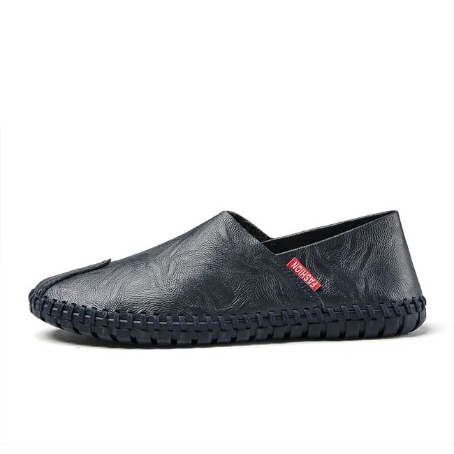 MIXIDELAI Size 38~50 High Quality Genuine Leather Men Shoes Soft Moccasins Loafers Fashion Brand Men Casual Comfy Driving Shoes