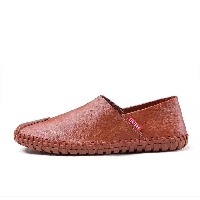 MIXIDELAI Size 38~50 High Quality Genuine Leather Men Shoes Soft Moccasins Loafers Fashion Brand Men Casual Comfy Driving Shoes