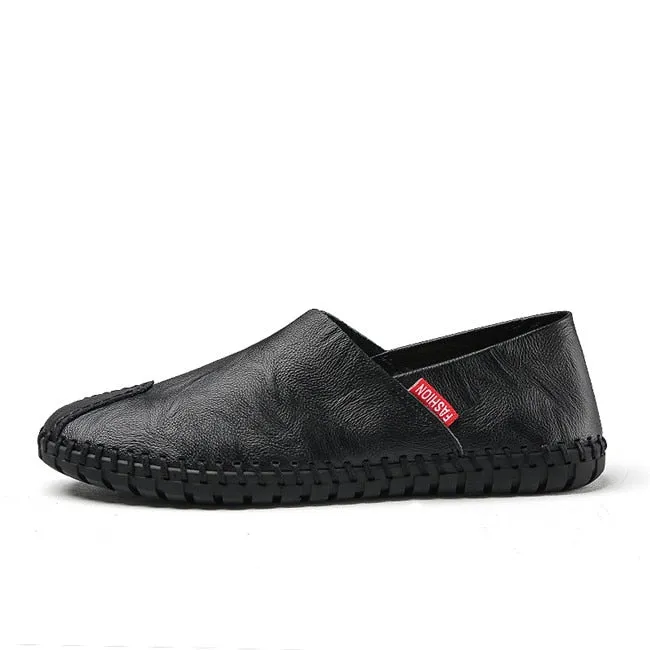 MIXIDELAI Size 38~50 High Quality Genuine Leather Men Shoes Soft Moccasins Loafers Fashion Brand Men Casual Comfy Driving Shoes