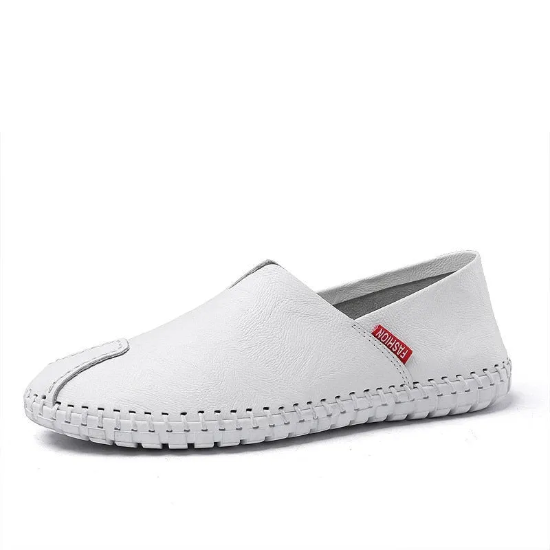 MIXIDELAI Size 38~50 High Quality Genuine Leather Men Shoes Soft Moccasins Loafers Fashion Brand Men Casual Comfy Driving Shoes
