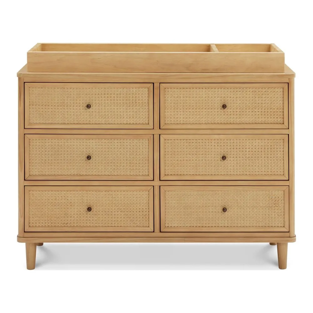 Namesake Marin Cane Convertible Crib and 6-Drawer Dresser Nursery Set