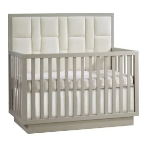 Natart Signature Series Como Convertible Crib with Geometric Upholstered Panel