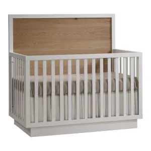 Natart Signature Series Como Naturale 5-in-1 Convertible Crib - White/Natural Oak