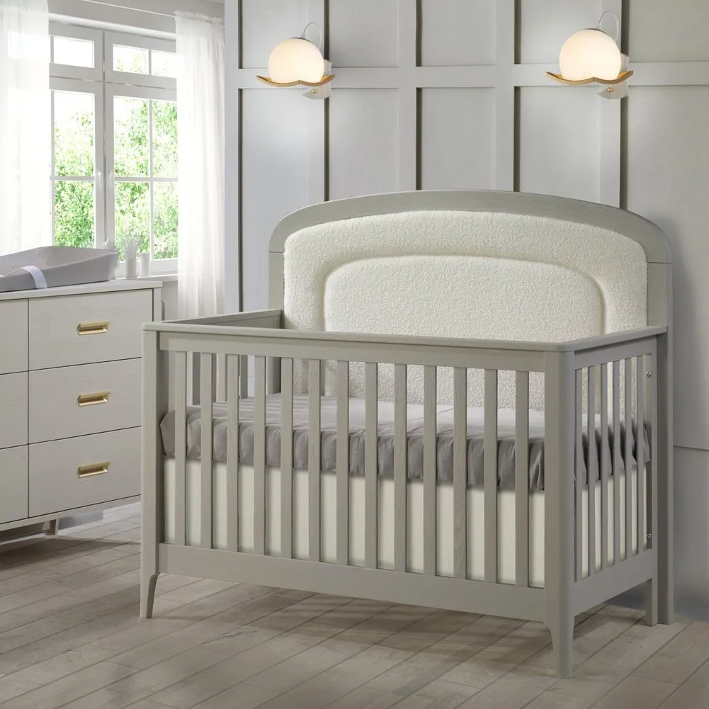Natart Signature Series Palo Convertible Crib with Upholstered Panel