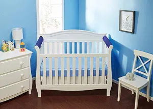 Navy Crib Rail Guard - 2 Piece