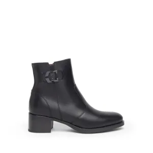 NEROGIARDINI WOMEN ANKLE BOOTS IN BLACK AND DARK BROWN
