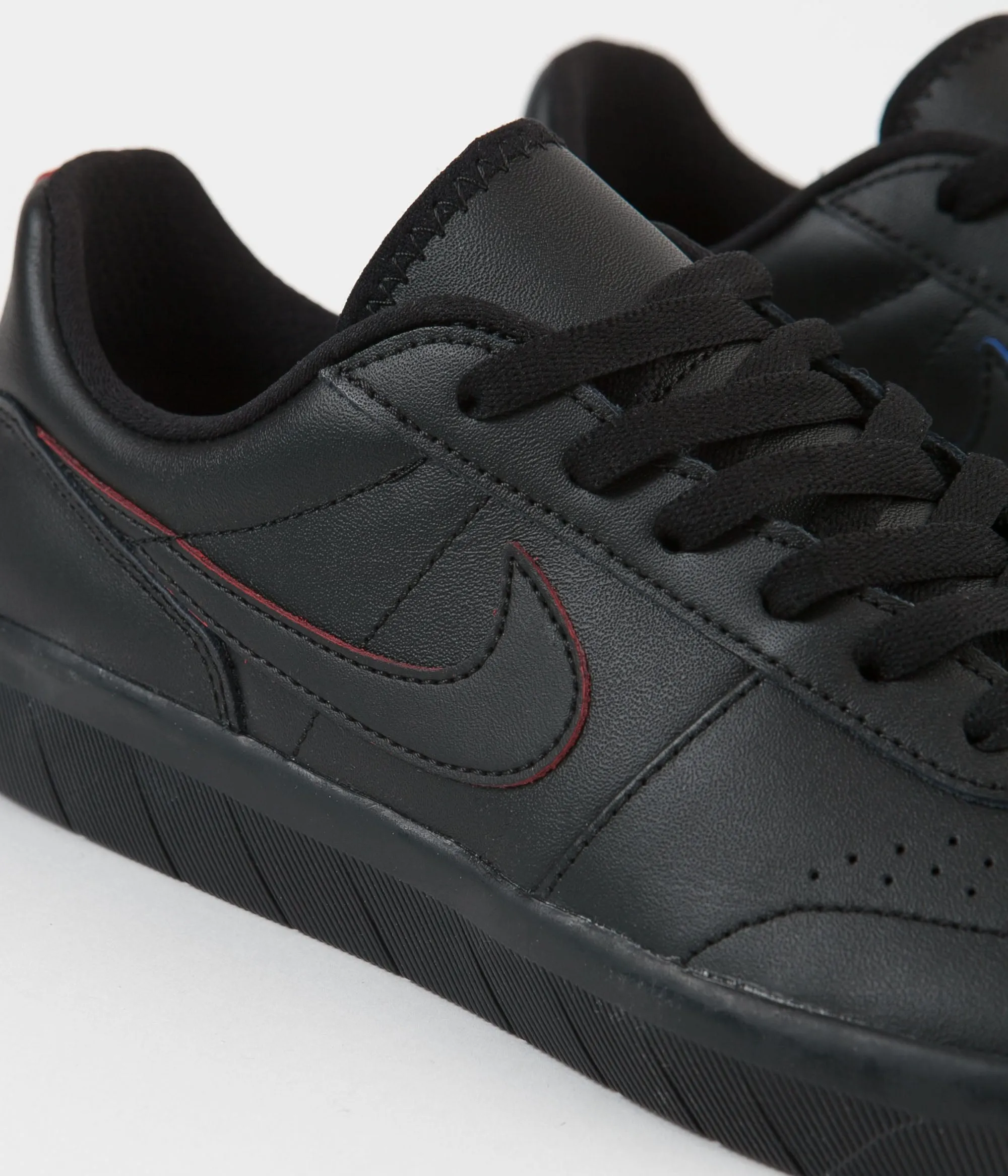 Nike SB Team Classic Premium Shoes - Black / Black - University Red - Pacific Blue