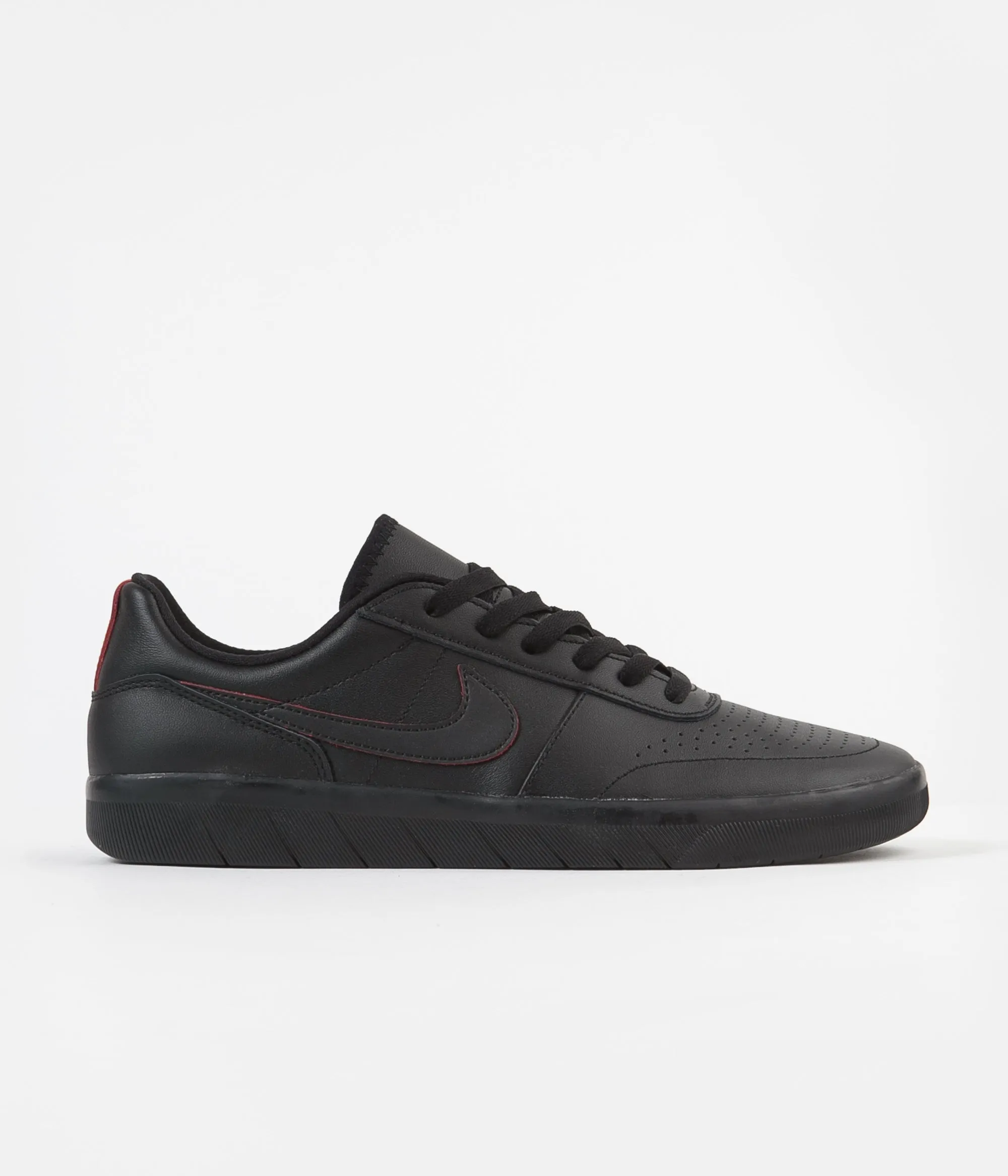 Nike SB Team Classic Premium Shoes - Black / Black - University Red - Pacific Blue