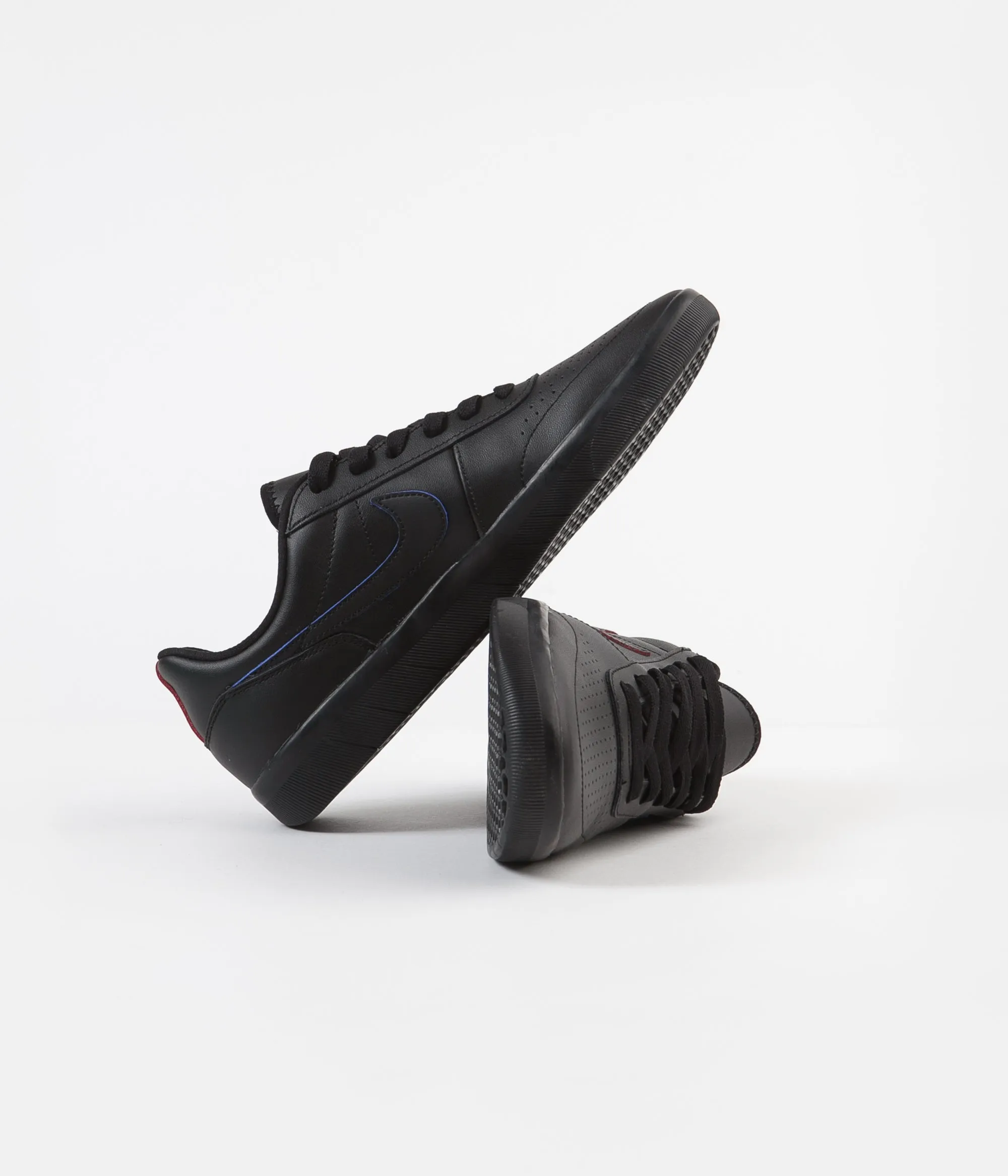 Nike SB Team Classic Premium Shoes - Black / Black - University Red - Pacific Blue
