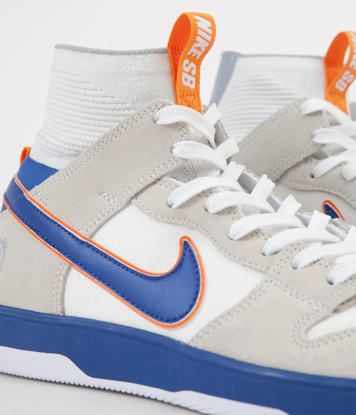 Nike SB x Medicom Dunk High Elite QS Shoes - White / College Blue - White - Gold Post