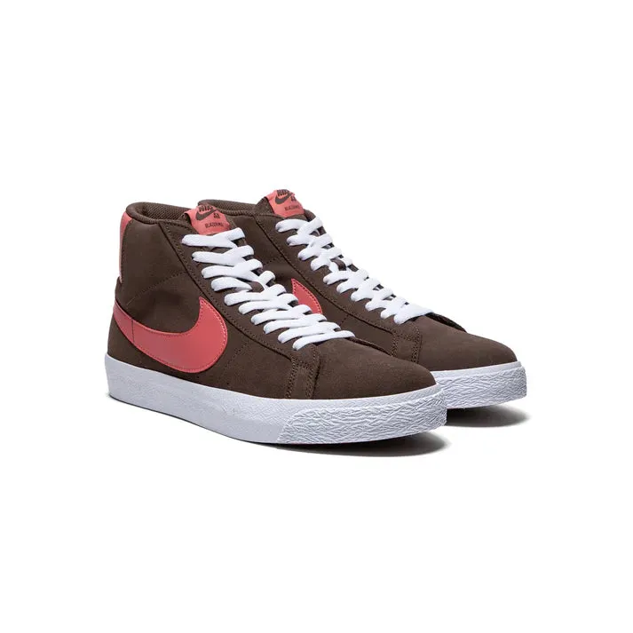 Nike SB ZOOM BLAZER MID  - BROWN/ADOBE-BAROQUE BROWN-WHITE